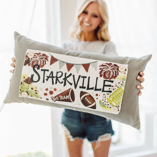 Gameday "Starkville City Cheer" Pillow Swap - Lucky Bird