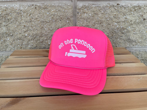 On The Pontoon Trucker Hat - Pineapple Original