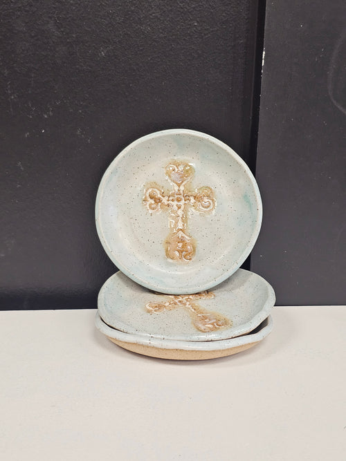 Trinket Dish with Cross