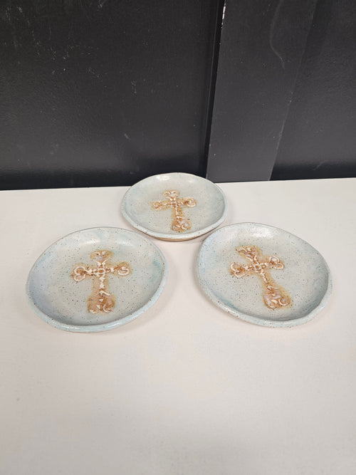 Trinket Dish with Cross