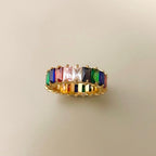 Gold Rainbow Shimmer Ring
