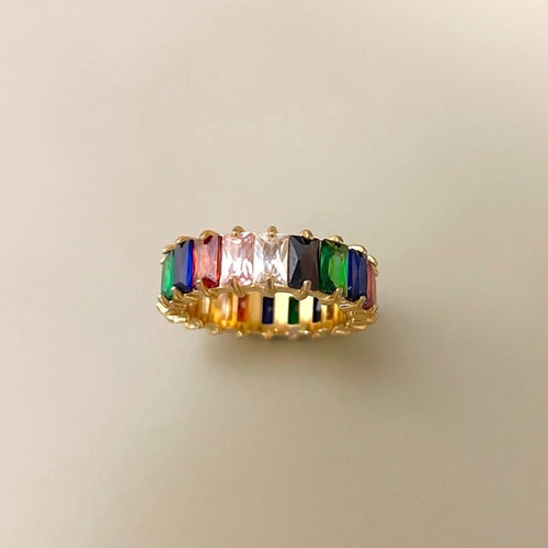 Gold Rainbow Shimmer Ring