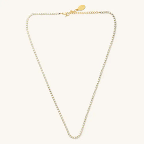 Micro Gold Pearl Necklace