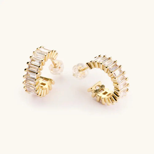 Esther Gold Diamond Hoops