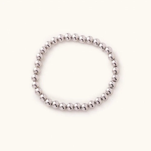 Waterproof Silver Ball Bracelets-Medium