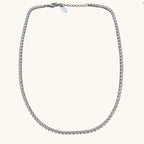 Stella Shimmer Tennis Necklace-Silver