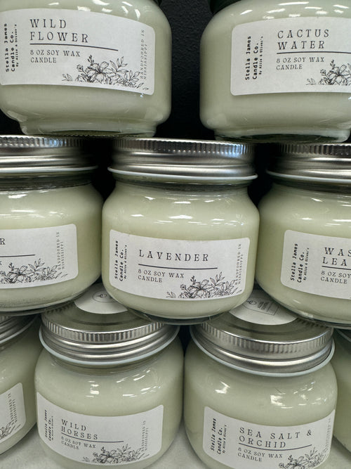 8oz Jar Soy Wax Candles