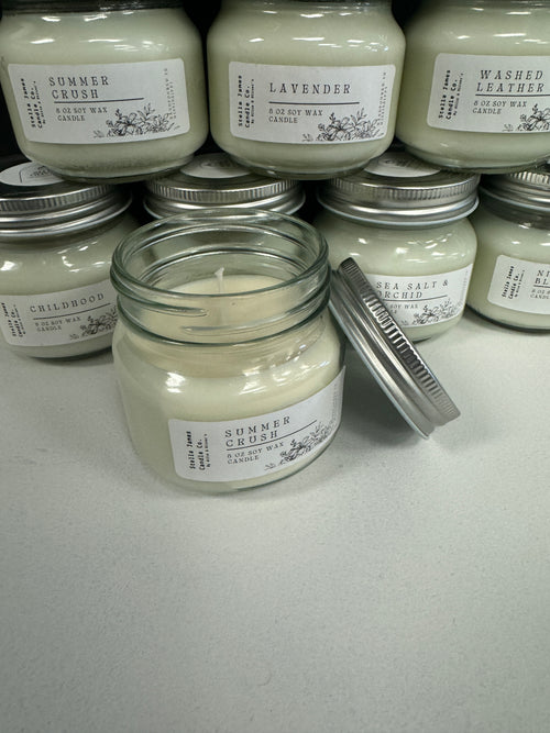 8oz Jar Soy Wax Candles