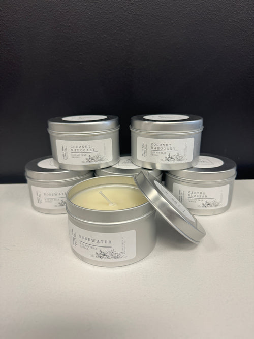 8oz Tin Soy Wax Candles