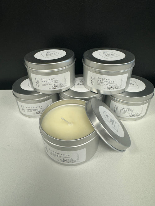 8oz Tin Soy Wax Candles