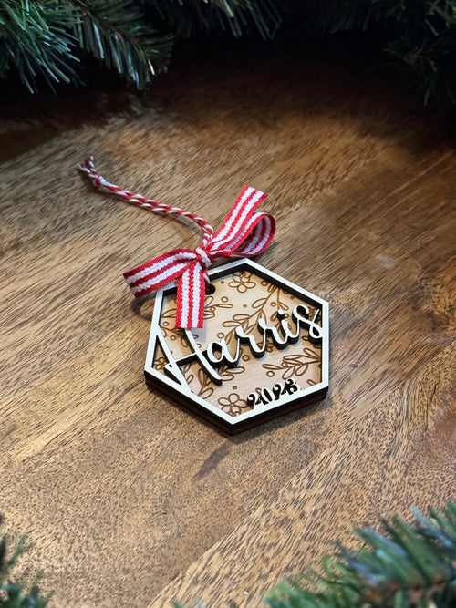 Personalized Last Name Ornament
