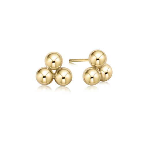 Classic Cluster Stud- 6mm Gold