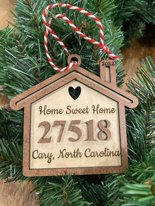 Personalized Zip Code Ornament