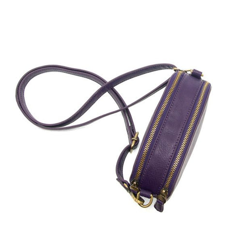 Mystic Purple Layne Double Zip Crossbody