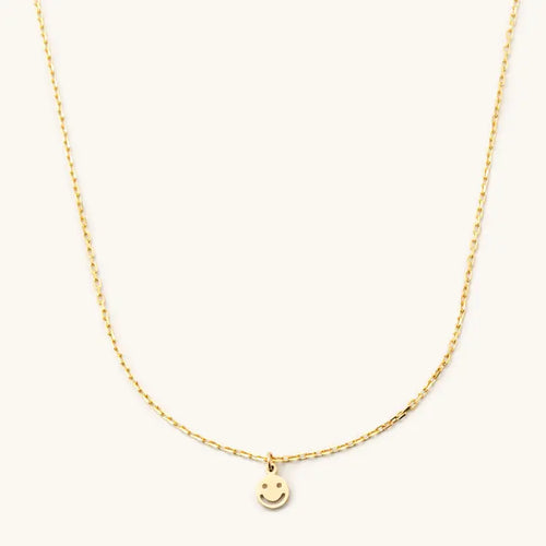 Mini Smiley Face Necklace Waterproof