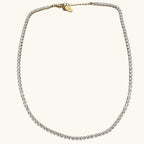 Stella Shimmer Tennis Necklace-Gold