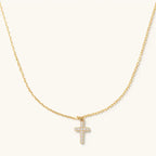 Crystal Cross Necklace - Waterproof