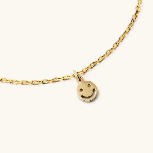 Mini Smiley Face Necklace Waterproof