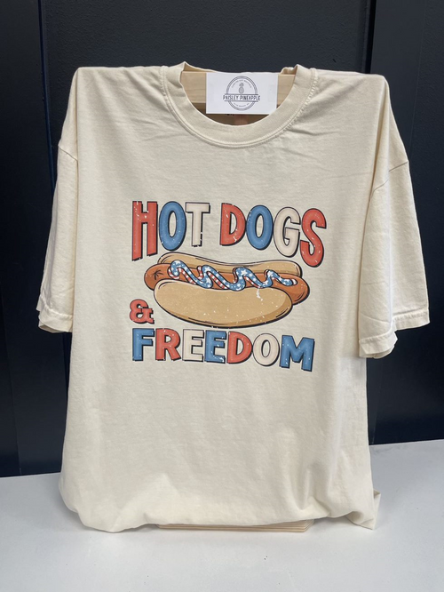 Hot Dogs & Freedom T-Shirt - Pineapple Original