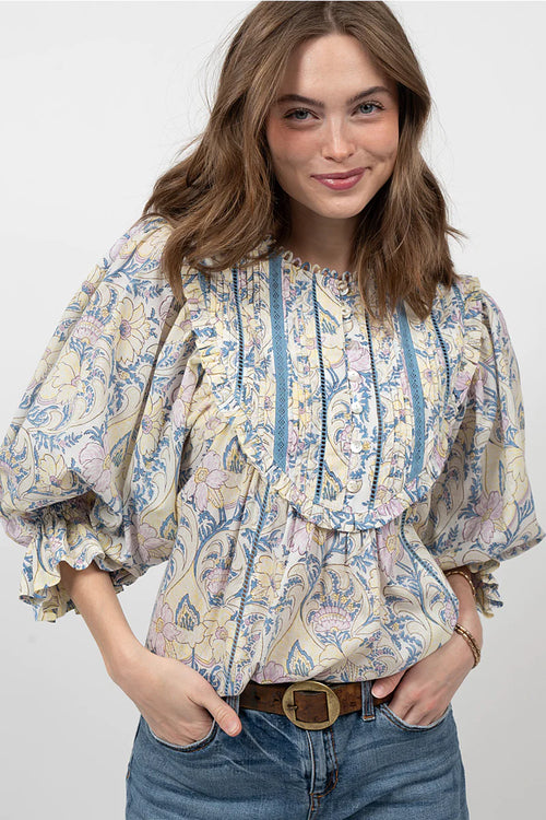 Easant Tucked Blouse - Ivy Jane