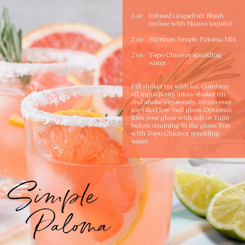 Grapefruit Blush Cocktail Infusion - The Southern Spirit