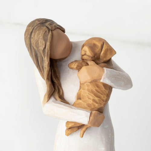 Adorable You Figurine (Golden Dog) - Willow Tree