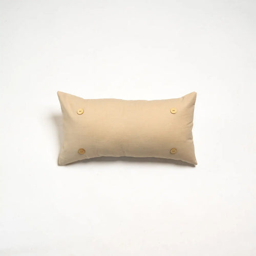 Lumbar Button Pillow - Lucky Bird