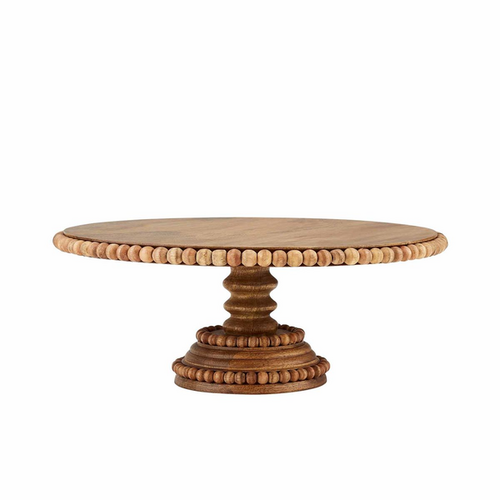 Brown Beaded Cake Stand