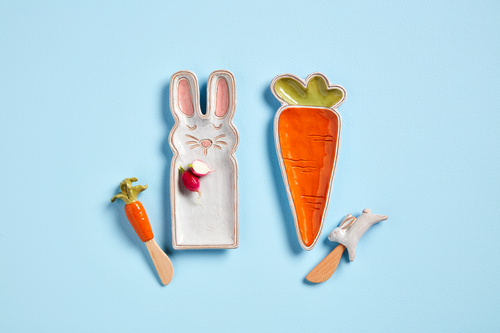 Bunny/Carrot Everything Plate Set