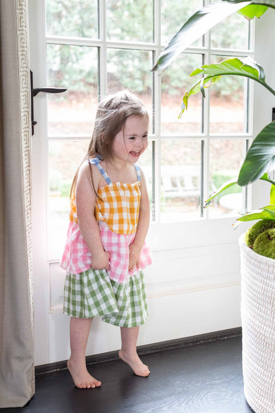 Tiered Plaid Toddler Dress