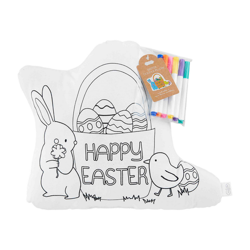 Easter Doodle Pillow