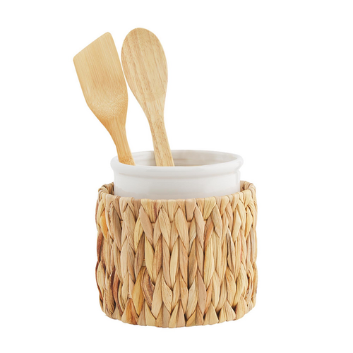 Hyacinth Utensil Crock Holder