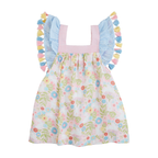 Tassel Gauze Bunny Toddler Dress